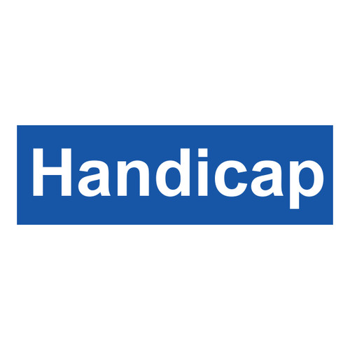 Handicap Pavement Marking Sign 17" x 54"