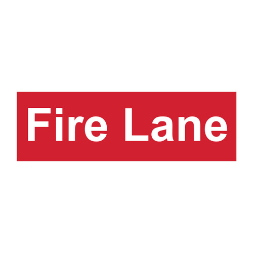 Fire Lane' Pavement Marking Sign, 17" x 54"
