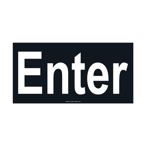 Enter' Pavement Marking Sign, 17" x 34"