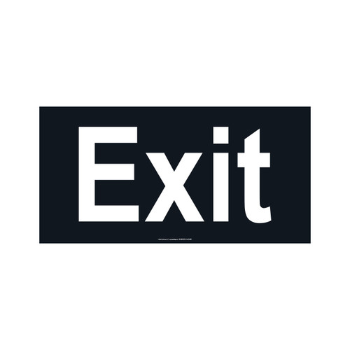 Exit' Pavement Marking Sign, 17" x 34"