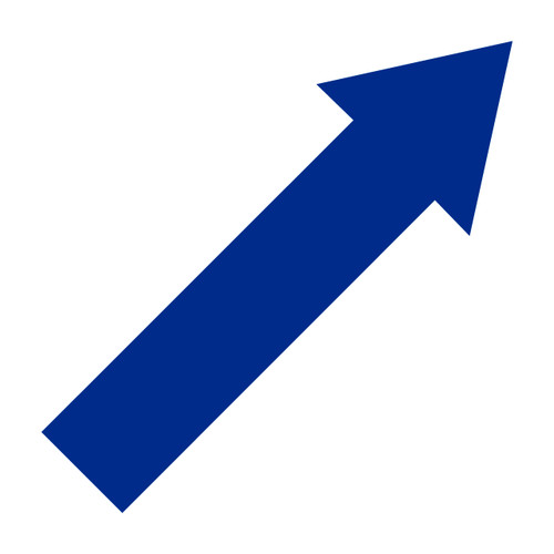 Superior Mark® Arrow Floor Markers - Blue