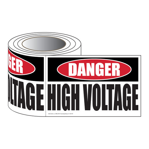 7" X 5" Danger High Voltage Label