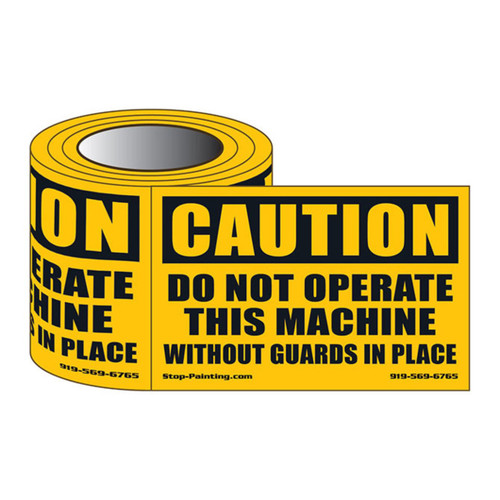 Do Not Operate Machine Safety Labels