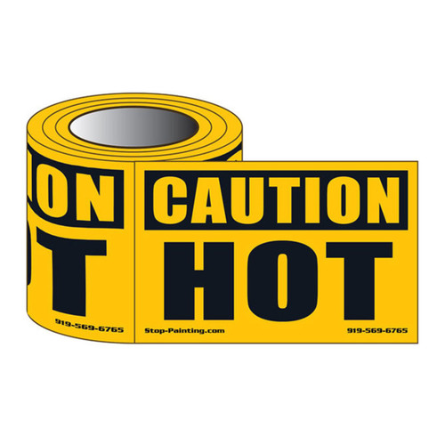 Caution Hot Safety Labels