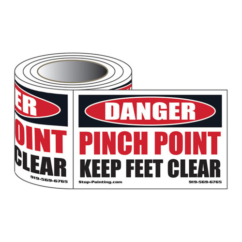 Keep Feet Clear Safety Labels