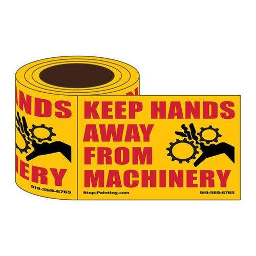 Hands Away from Machinery Safety Labels