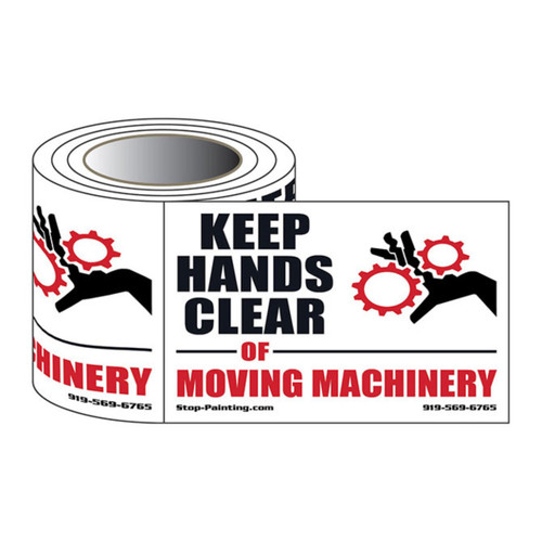 Moving Machinery Safety Labels