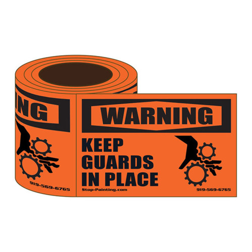 Guards In Place Safety Labels