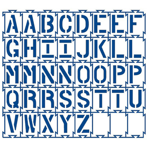 1/16-inch thick Interlocking Alphabet Stencils