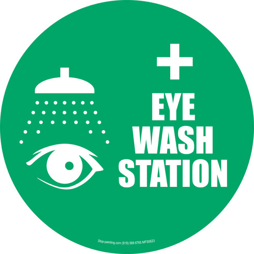 Eyewash Station Floor Sign