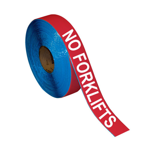 Superior Mark® Repeating Message Floor Tape - "NO FORKLIFTS"