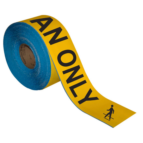 Superior Mark® Repeating Message Floor Tape - "PEDESTRIANS ONLY"