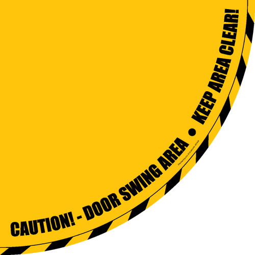 Door Swing Floor Marking Sign