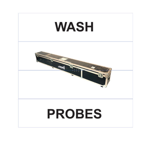 Wash Probes Superior Mark® Floor Sign - 16" x 16" - Black Text/White Bkgd (4 Pieces)