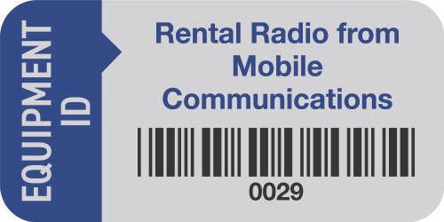 Custom Foil Metal Asset Labels - ¾” x 1½” - 100 Labels/Pack