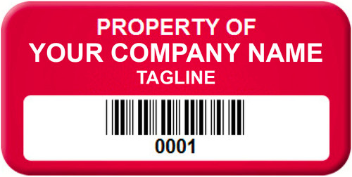 Custom Anodized Aluminum Asset Tags (Matte) - ¾” x 1½” - 100 Tags/Pack