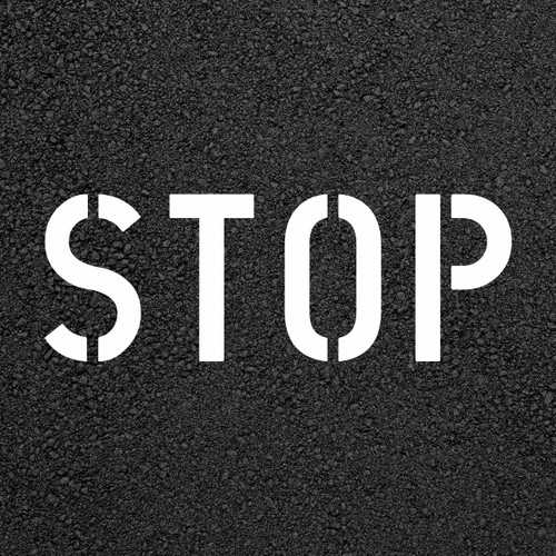 STOP Character Stencil
