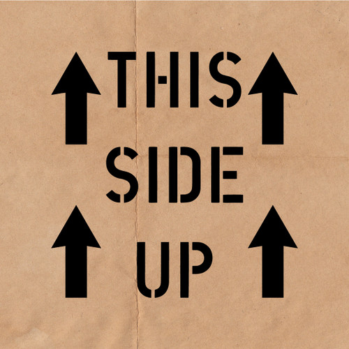 This Side Up Stencil - 12"