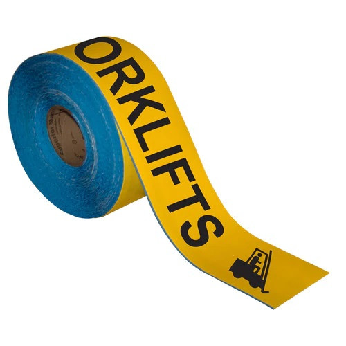 Superior Mark® Repeating Message Floor Tape - "WATCH OUT FOR FORKLIFTS"