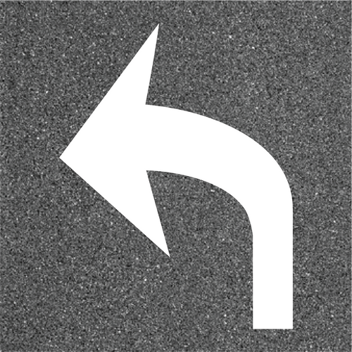 Left Turn Arrow Pavement Marking (Pack of 2)