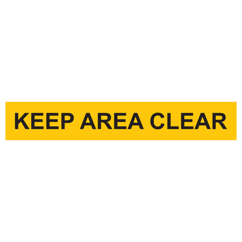 KEEP AREA CLEAR - Superior Mark® 4"x24" Dash Floor Markers