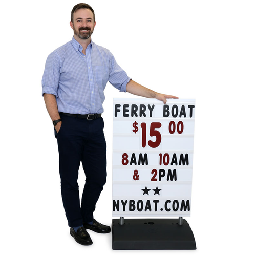 Economy Springer Sidewalk Sign 42” x 24”